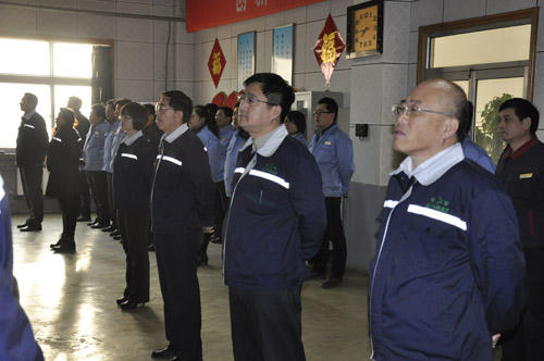 肥城宇通機械來山東德源學習企業(yè)文化